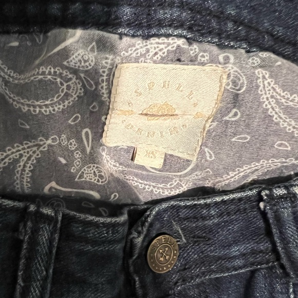 Spell & The Gypsy Boho Wanderlust Flare Jeans Embroidered Denim XS Extra Small - Picture 8 of 10